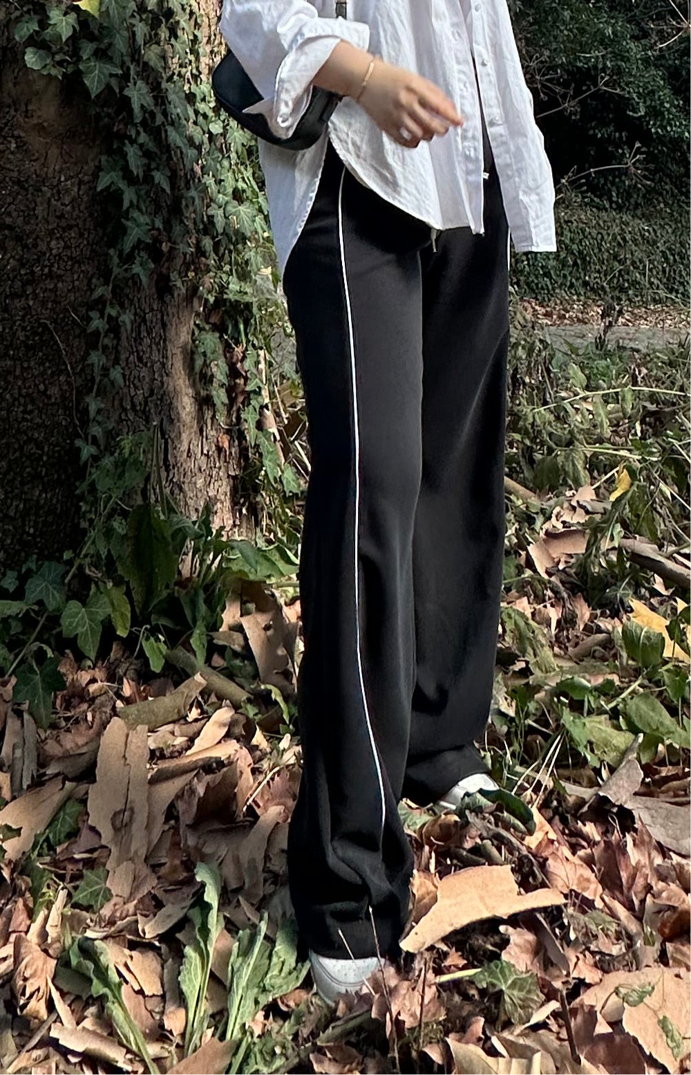Biyeli Çizgi Detaylı Pantolon