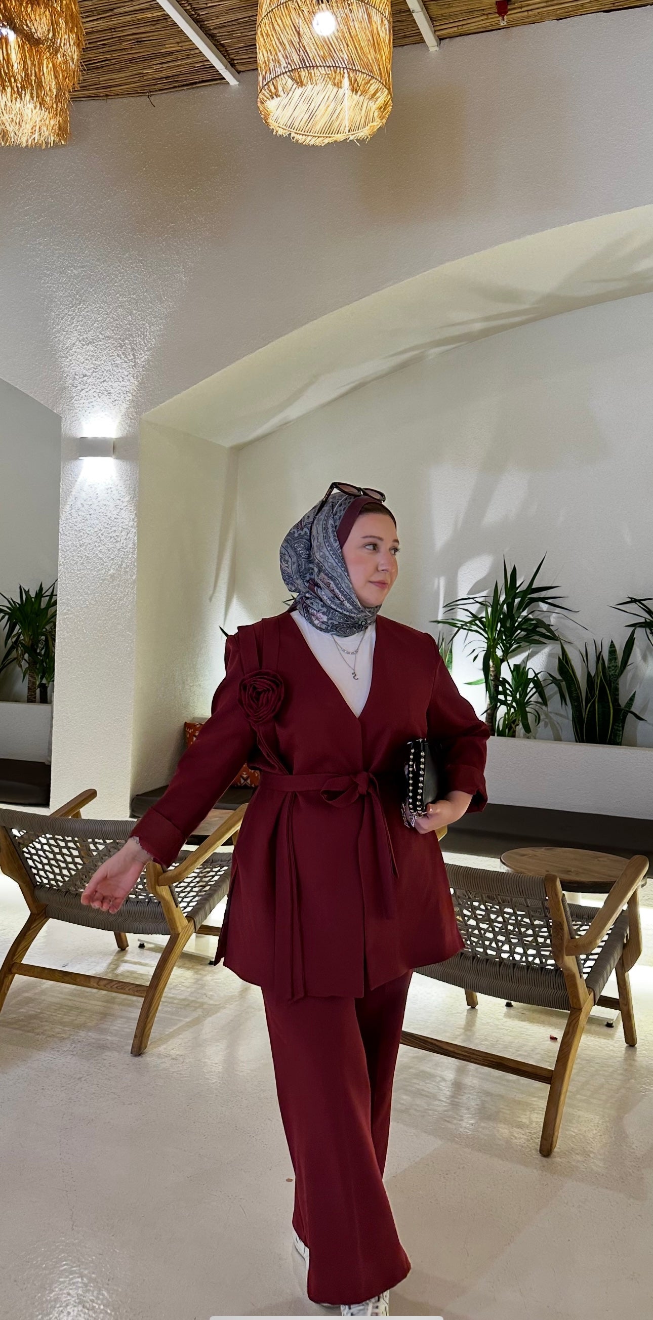 Güllü Bordo Takım
