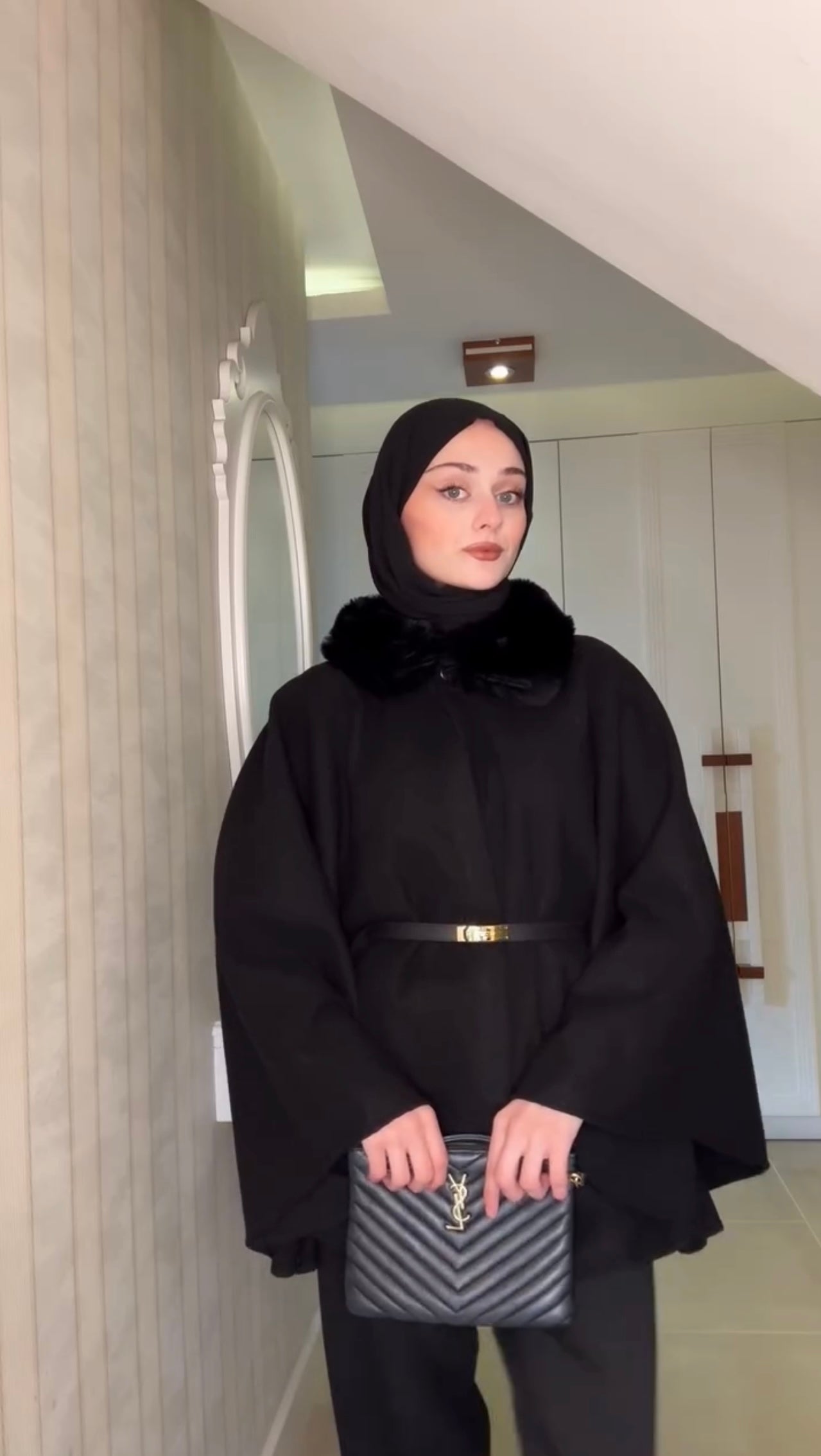 Kürk detay panco (siyah)